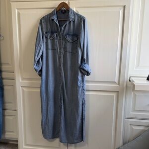 Velvet Heart Blue Maxi Dress